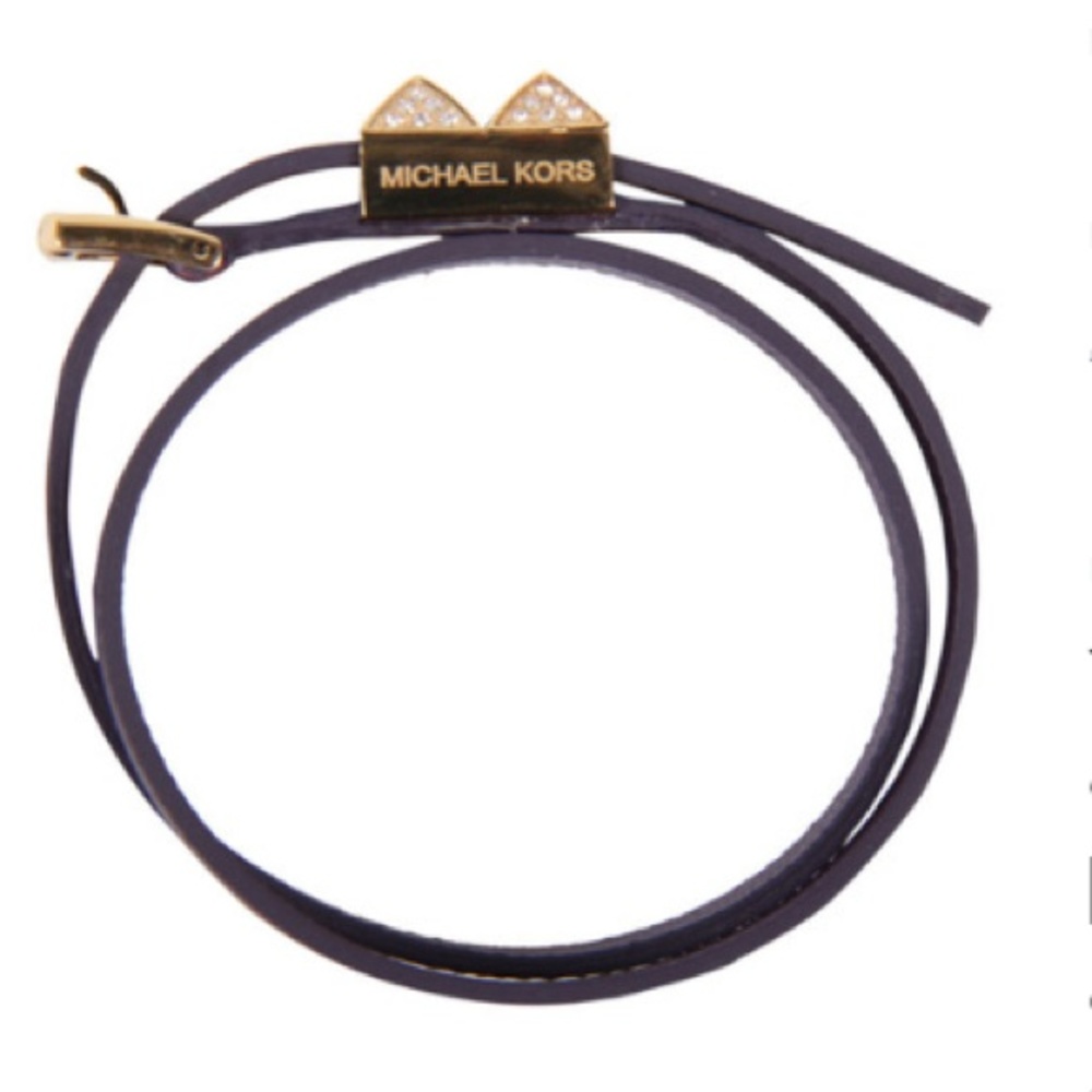 NEW Michael Kors purple gold double wrap bracelet - Picture 4 of 4